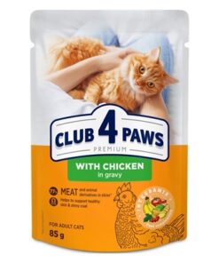 CLUB 4 PAWS PREMIUM ADULT CHICKEN IN GRAVY POUCH