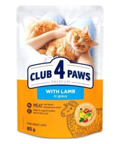 CLUB 4 PAWS PREMIUM ADULT LAMB IN GRAVY POUCH