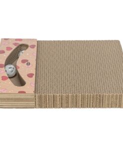 TRIXIE KRABPLANK VALENTIJN MET BALLEN RECHTHOEKIG KARTON ABRIKOOS