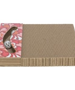 TRIXIE KRABPLANK VALENTIJN MET BALLEN RECHTHOEKIG KARTON ROOD